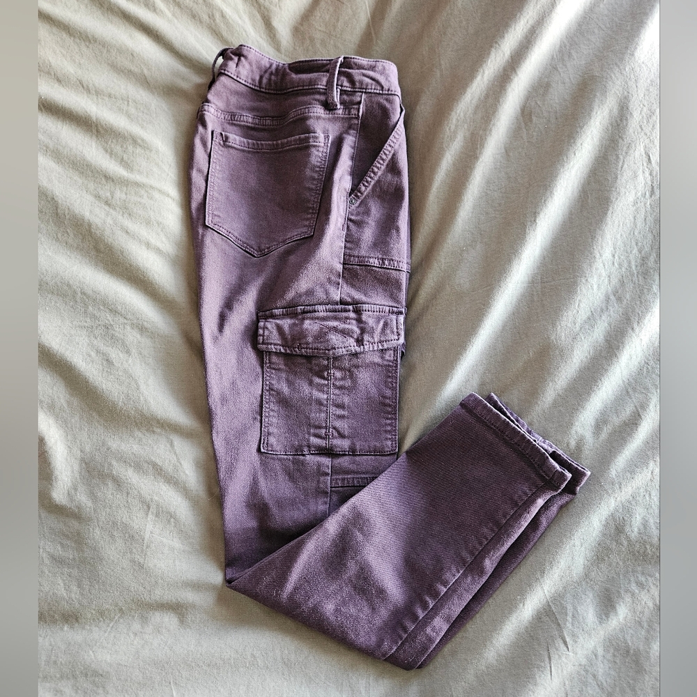 Women's High Rise Purple Jeans